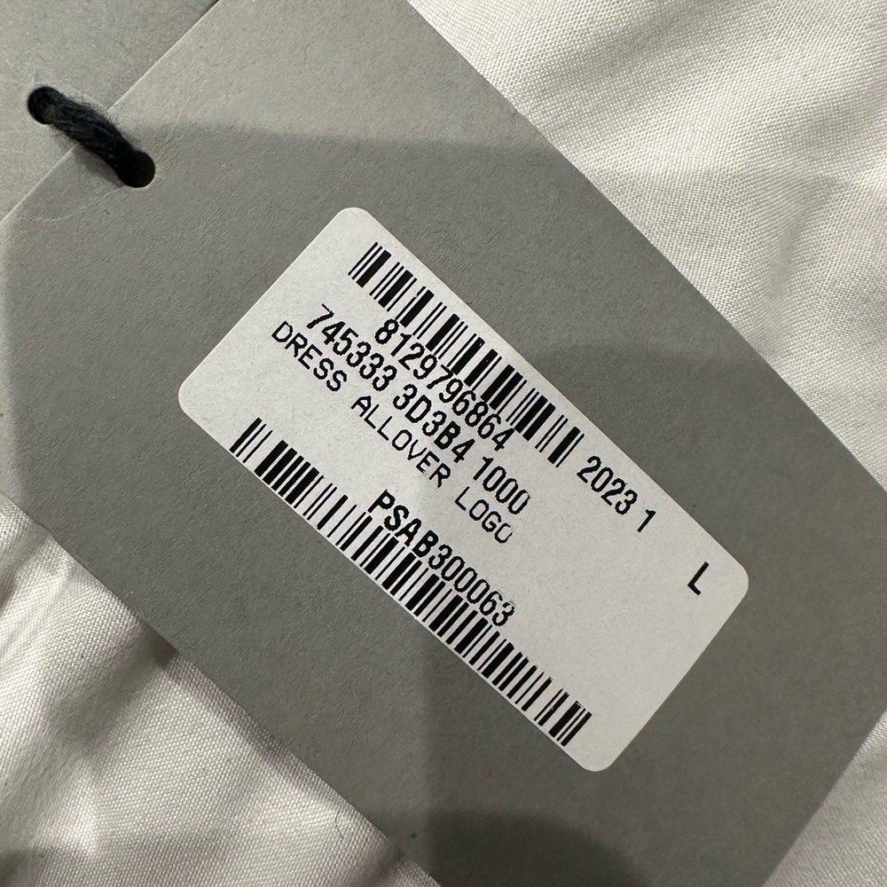 Balenciaga Sheer all over logo dress - Picture 4 of 6